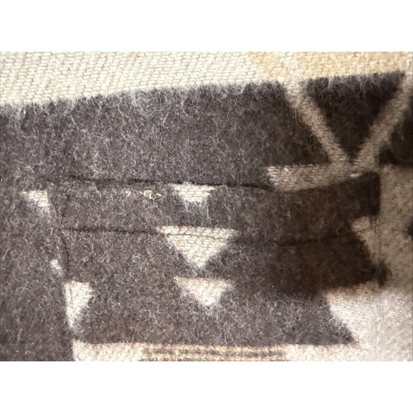 VTG Y2K Wool Tan Aztec Southwestern Concho Buttons Jacket Cropped Blazer Sz S - Picture 5 of 8